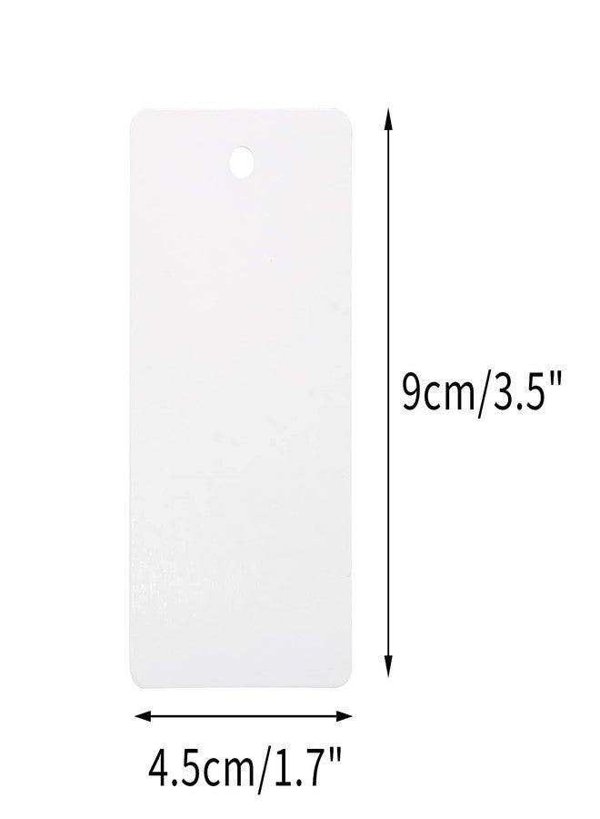 g2 بلس مجموعة G2PLUS من 100 بطاقة هدايا فارغة، مقاس 3.5 بوصة × 1.7 بوصة، مصنوعة من ورق كرافت أبيض، مزودة بخيط، بطاقات مستطيلة معلقة مناسبة للأعمال الفنية والحرف اليدوية، وحفلات الزفاف، والأعياد، ويوم المعلم، وعيد الميلاد، وعيد الشكر، وتوزيعات الحفلات. - Image 2